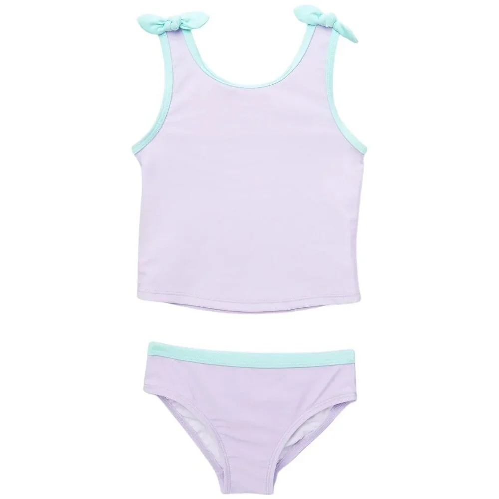 Wonder Nation Toddler Girl Tankini‎ Swimsuit In Lavender Sky Size 2T